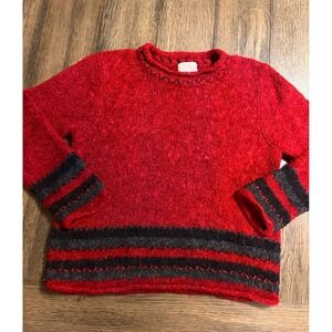 Y2K Christopher & Banks Hand Embroidered Mohair Blend Sweater Size Large